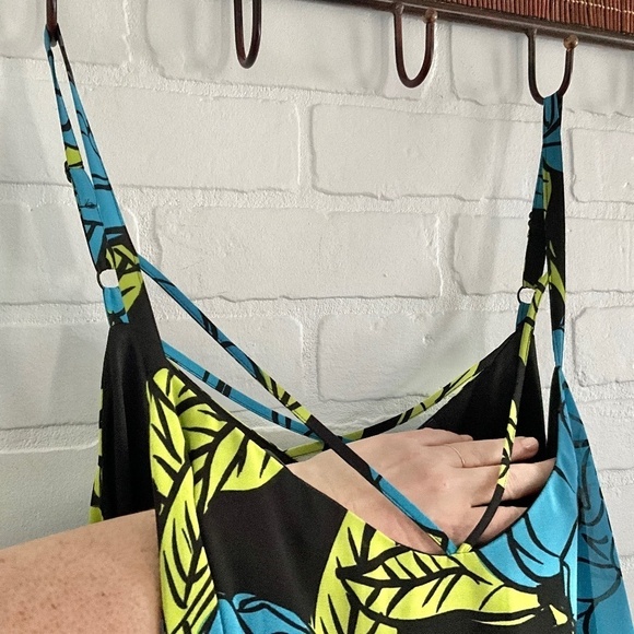 Maxi dress Fairy Floral print Chiffon Dark Romantic Fluid Flowy 3X - Picture 9 of 13